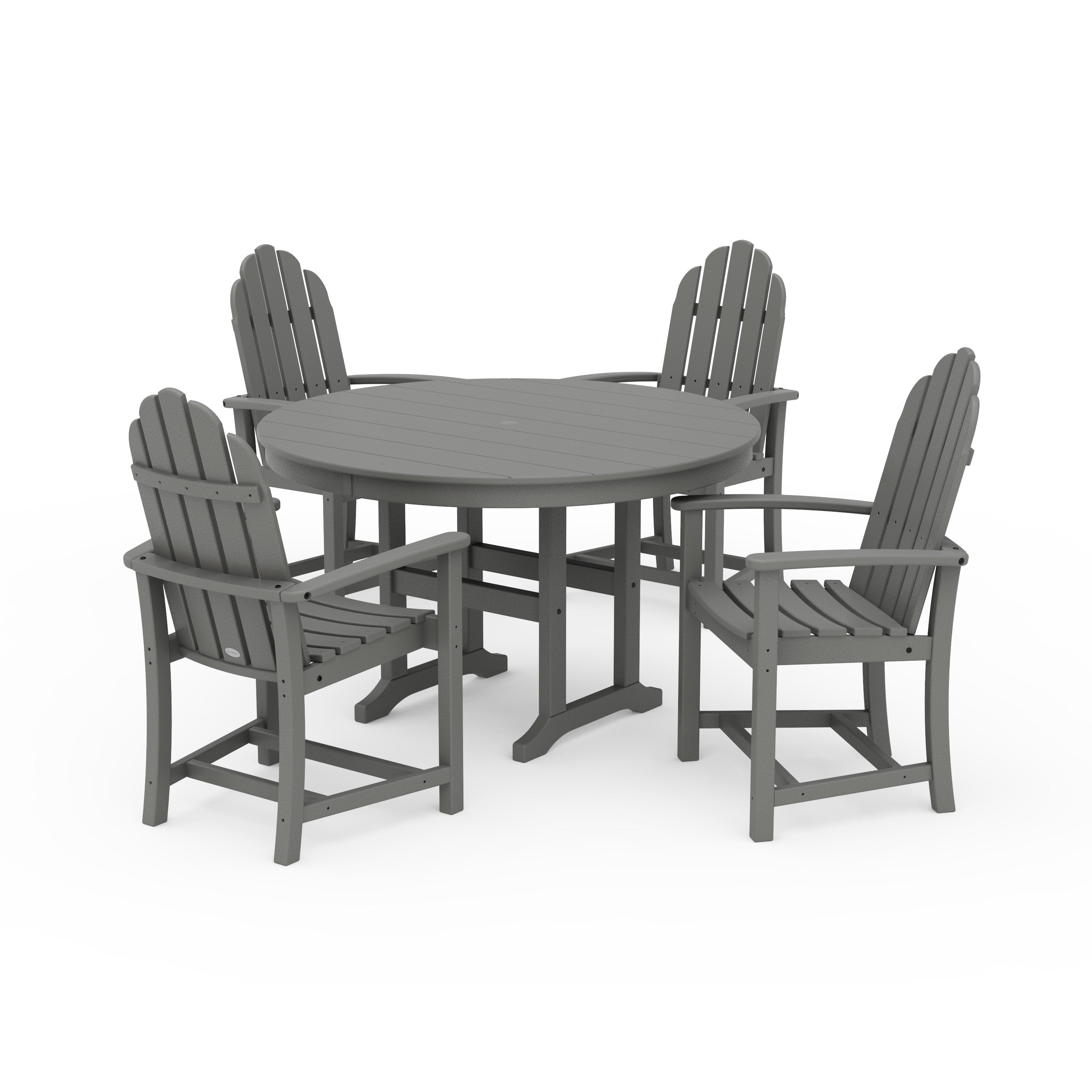 Classic Adirondack 5-Piece Round Farmhouse Dining Set