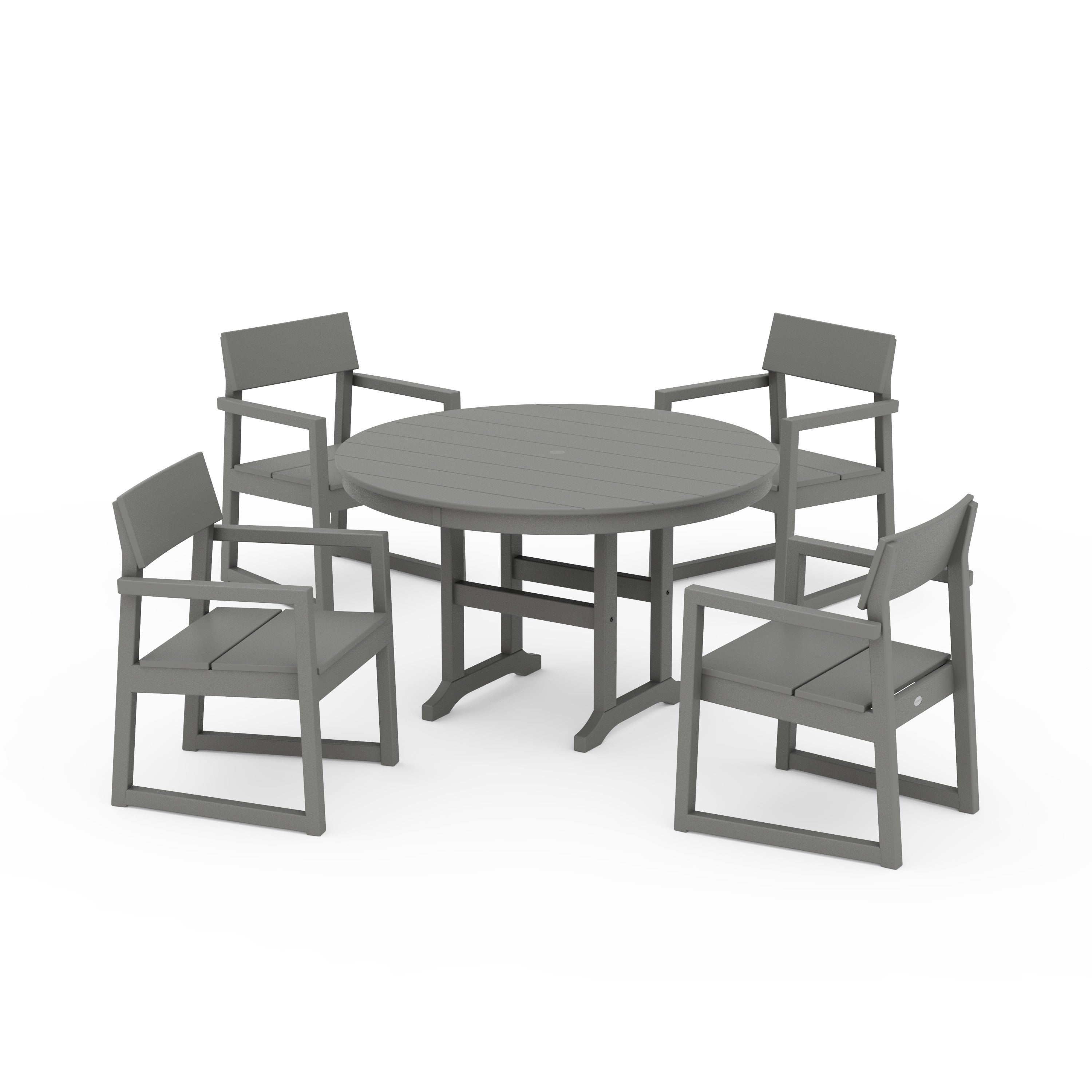 EDGE 5-Piece Round Farmhouse Dining Set