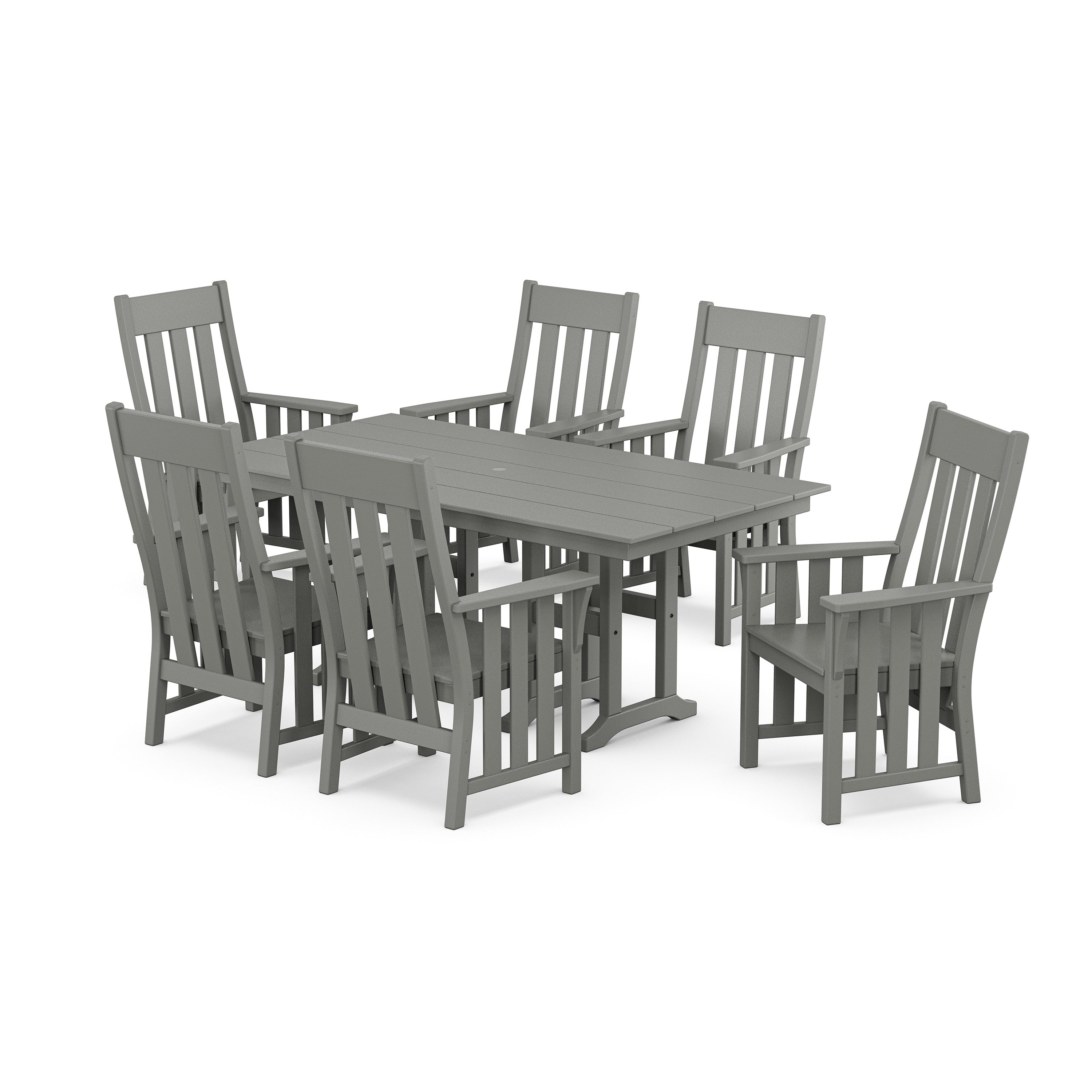 Acadia Arm Chair 7-Piece Farmhouse Dining Set