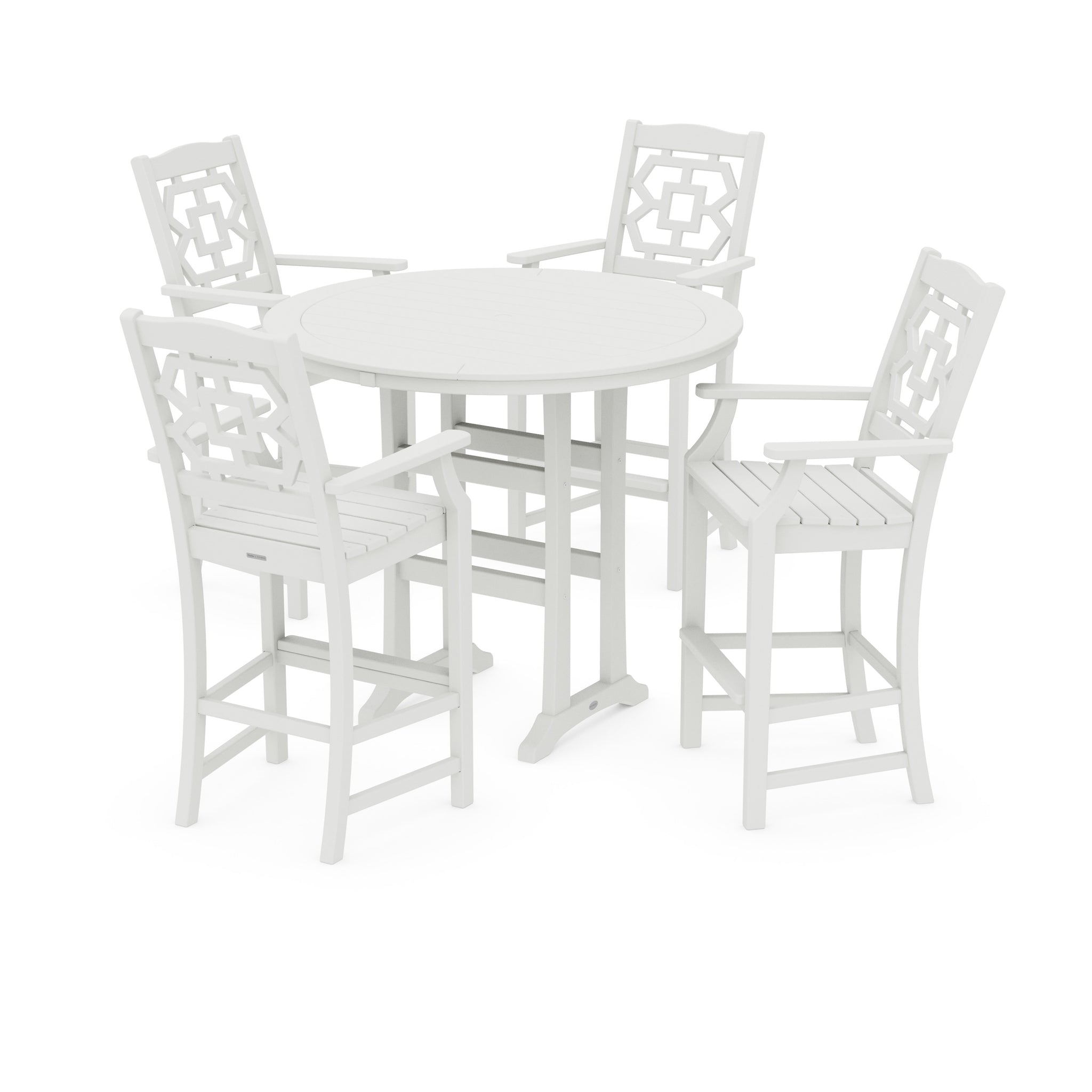 Chinoiserie 5-Piece Round Bar Set