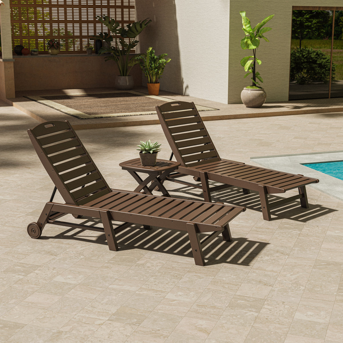 Nautical 3-Piece Chaise Set