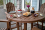 Vineyard Curveback Adirondack 5-Piece Nautical Trestle Bar Set