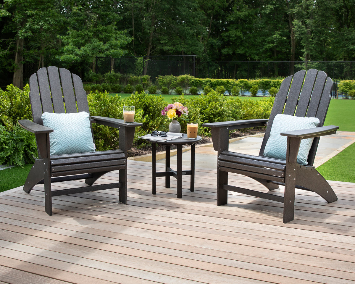 Vineyard 3-Piece Curveback Adirondack Set