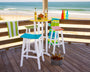 Contempo 4-Piece Round Saddle Bar Stool Set