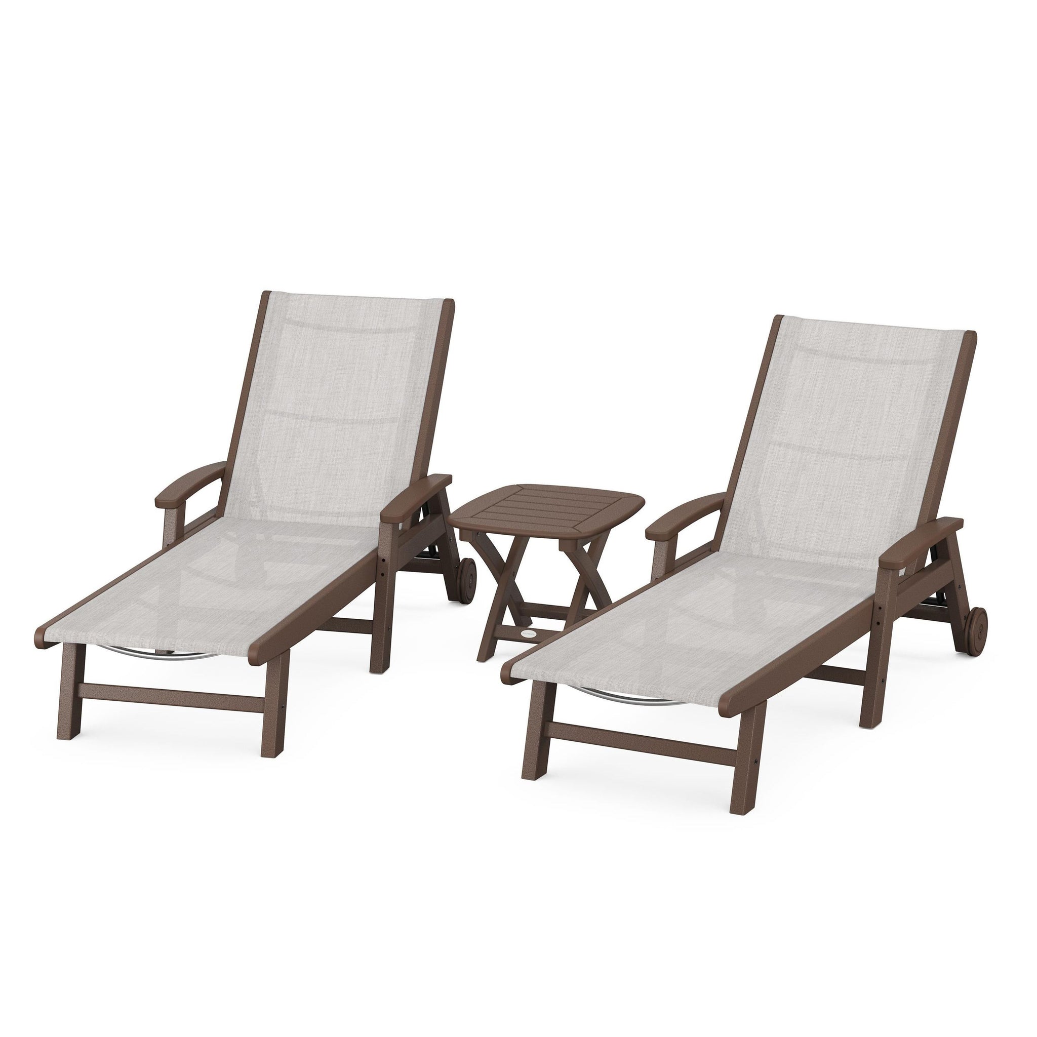 Coastal 3-Piece Wheeled Chaise Set