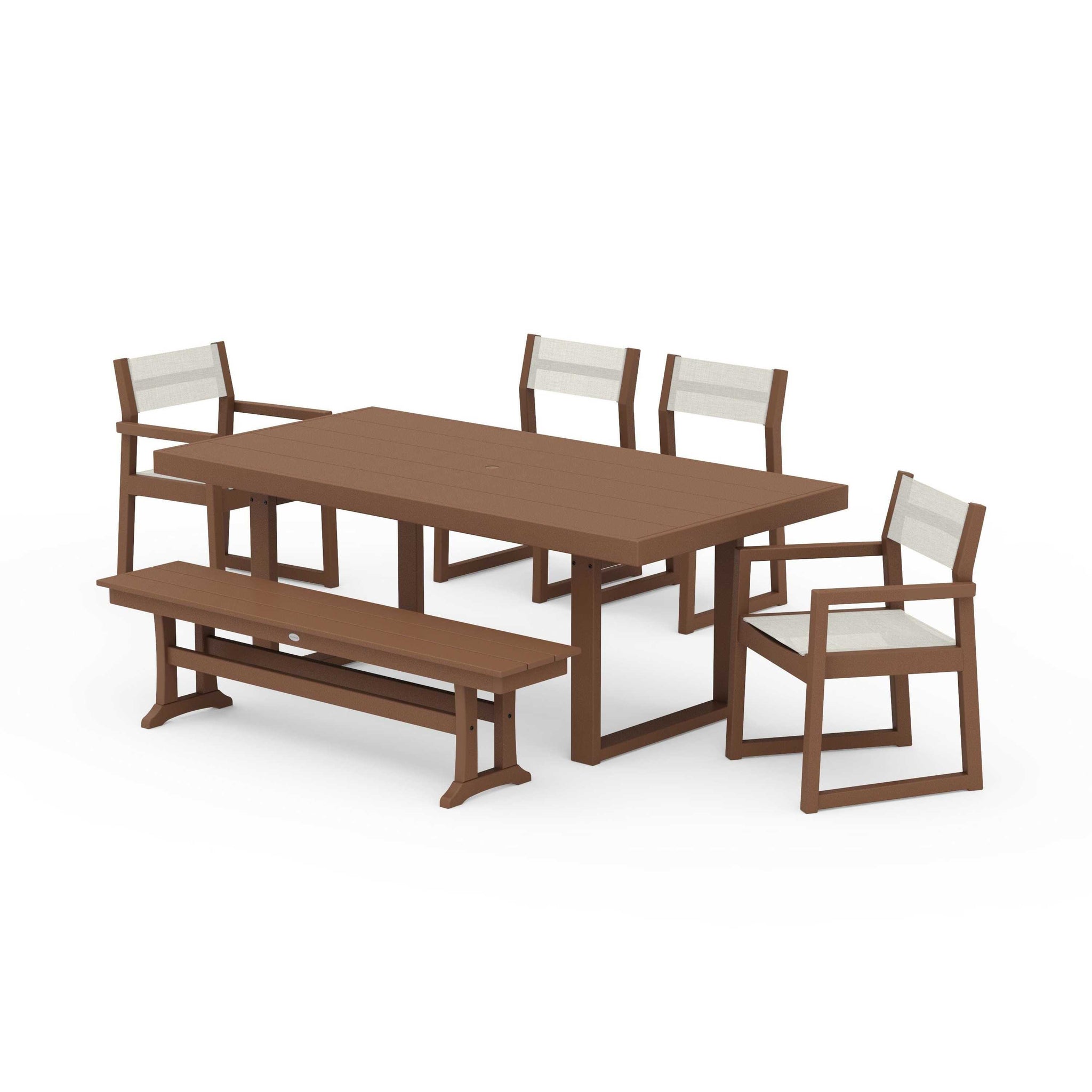 EDGE Sling 6-Piece Dining Set with Bench