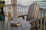 Vineyard Curveback Adirondack 5-Piece Nautical Trestle Dining Set