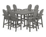 Vineyard Curveback Adirondack 9-Piece Trestle Bar Set