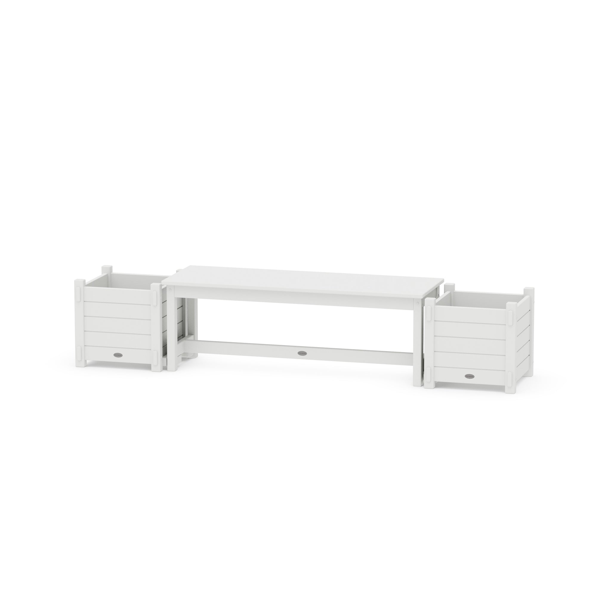 48" Nautical Straight Planter Bench Set