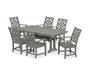 Wovendale Arm Chair 7-Piece Farmhouse Dining Set with Trestle Legs