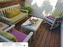 Vineyard 5-Piece Bench & Rocking Chair Set