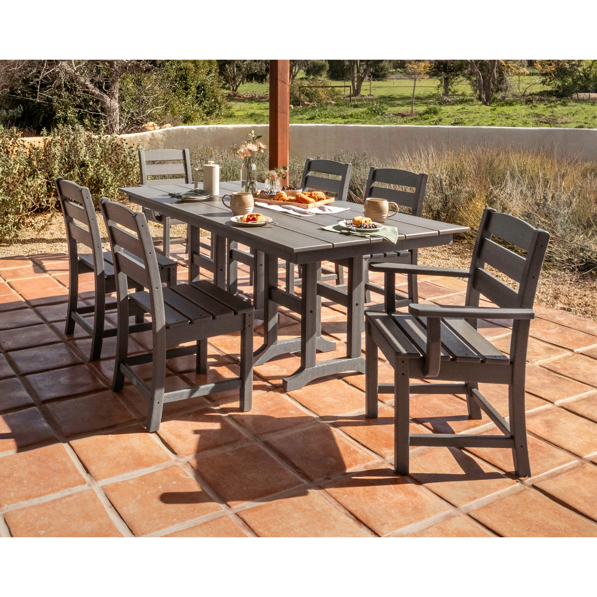 Lakeside 7-Piece Farmhouse Dining Set