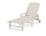 Nautical Chaise with Arms & Wheels