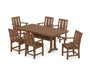 Mission Arm Chair 7-Piece Farmhouse Dining Set with Trestle Legs