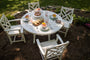 Nautical Trestle 48" Round Dining Table