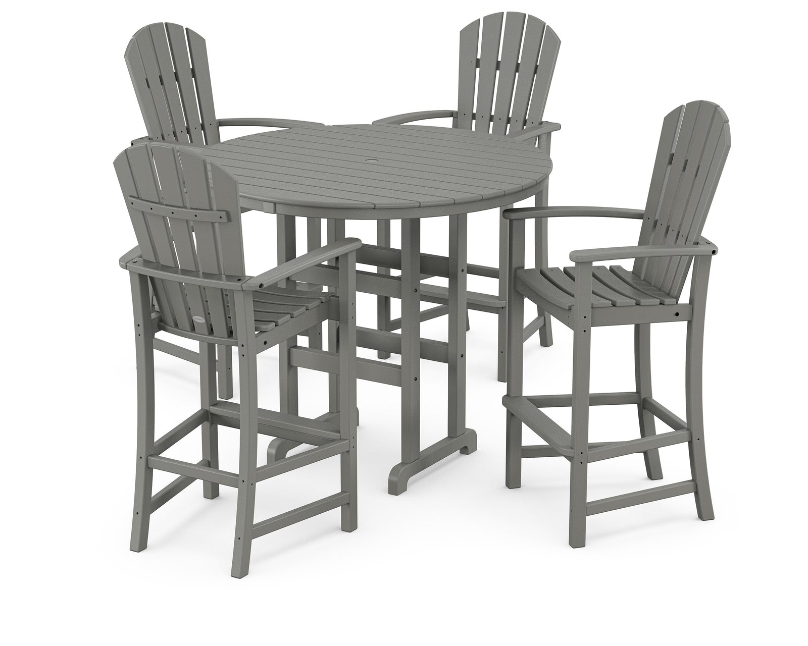 Palm Coast 5-Piece Round Farmhouse Bar Set