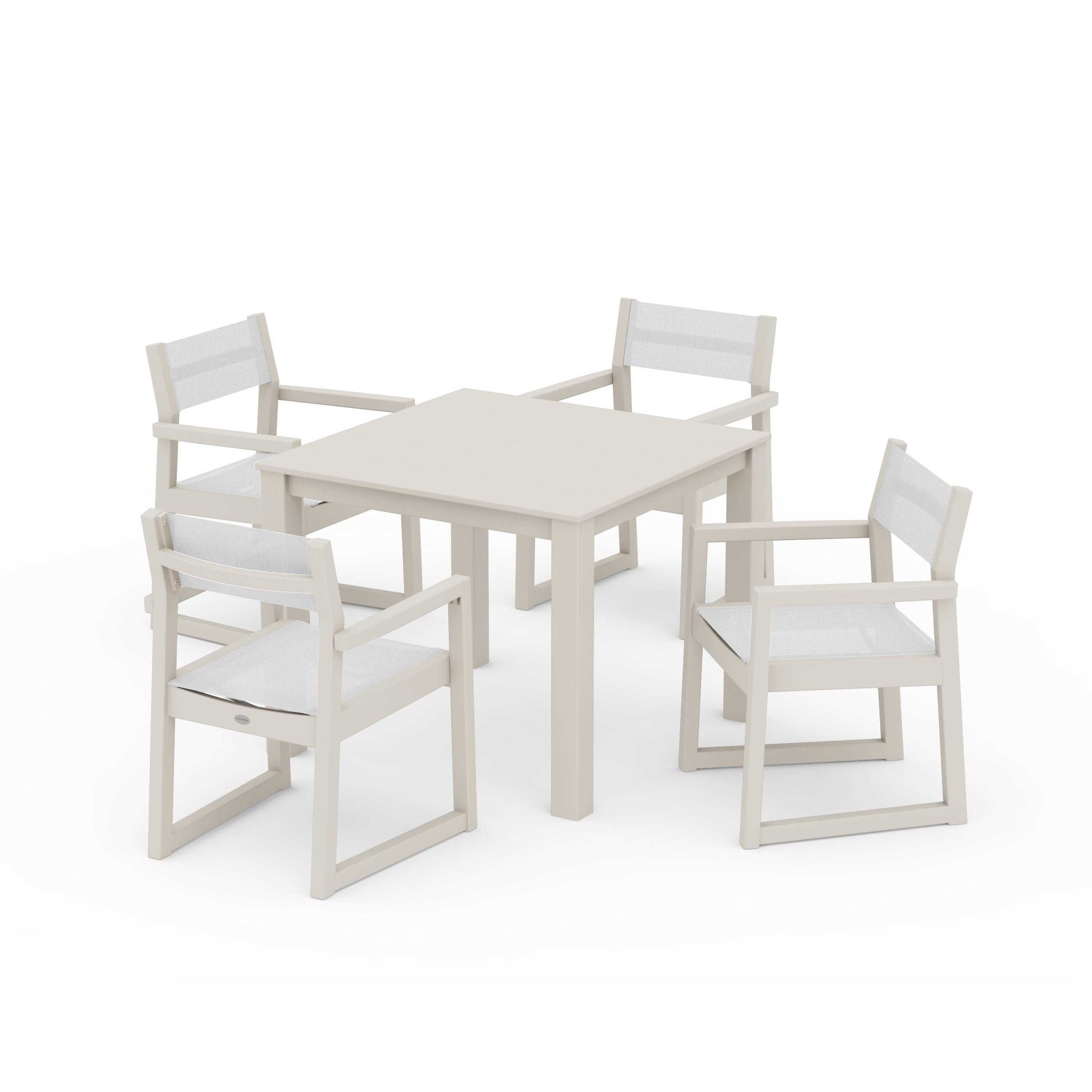 EDGE Sling Arm Chair 5-Piece Parsons Dining Set