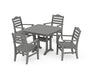 Savannah 5-Piece Dining Set with Trestle Legs