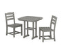 La Casa Café Side Chair 3-Piece Dining Set
