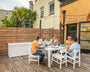 Modern Studio Urban Chair 7-Piece Parsons Table Dining Set