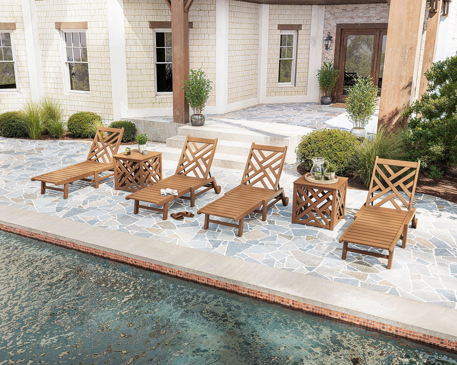 POLYWOOD Chippendale Outdoor End Tables