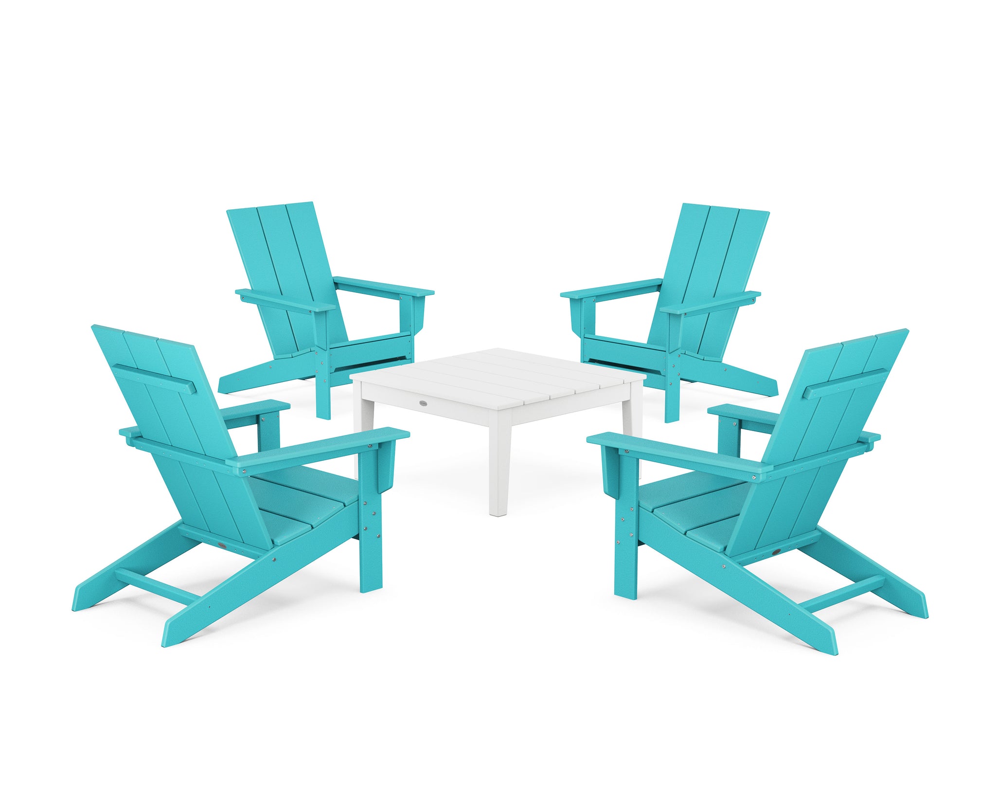 5-Piece Modern Studio Adirondack Chair Conversation Group