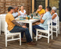 Modern Studio Urban Chair 7-Piece Parsons Table Dining Set