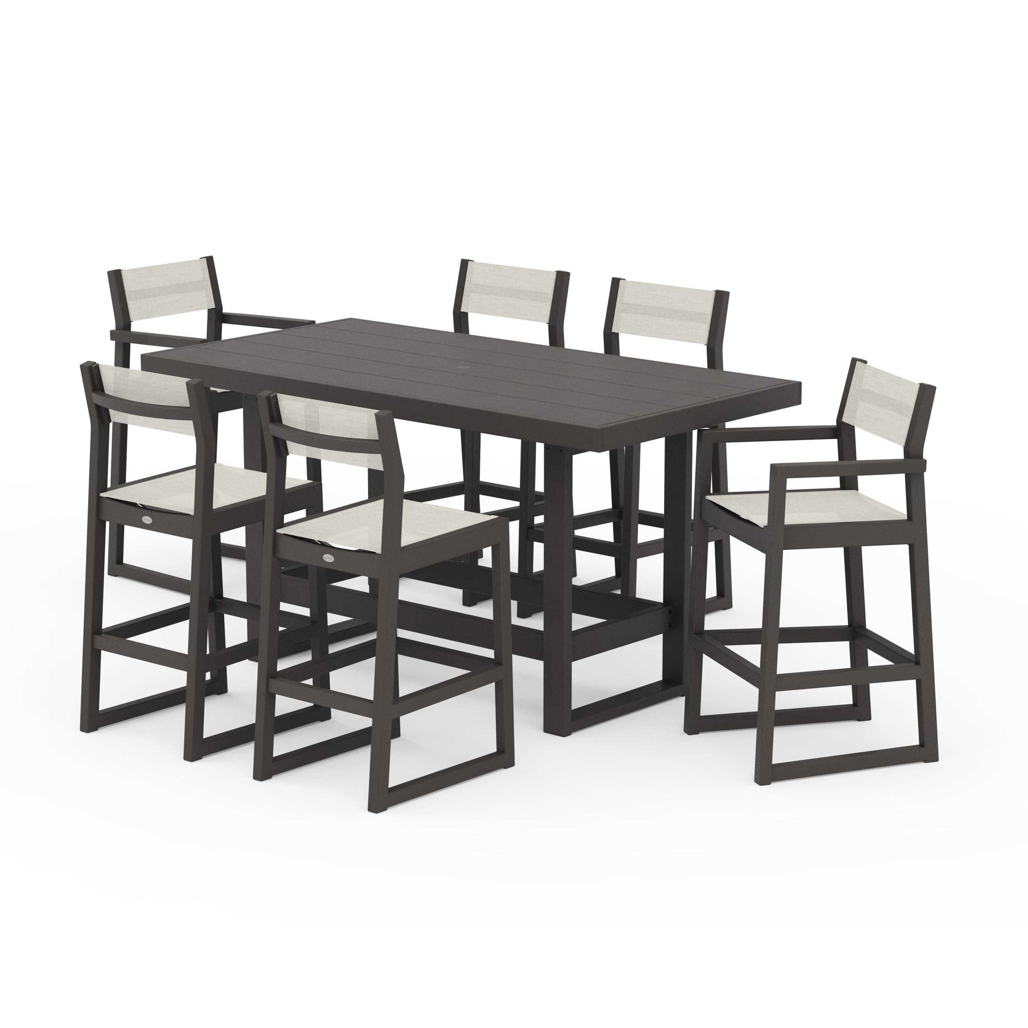 EDGE Sling 7-Piece Bar Table Set