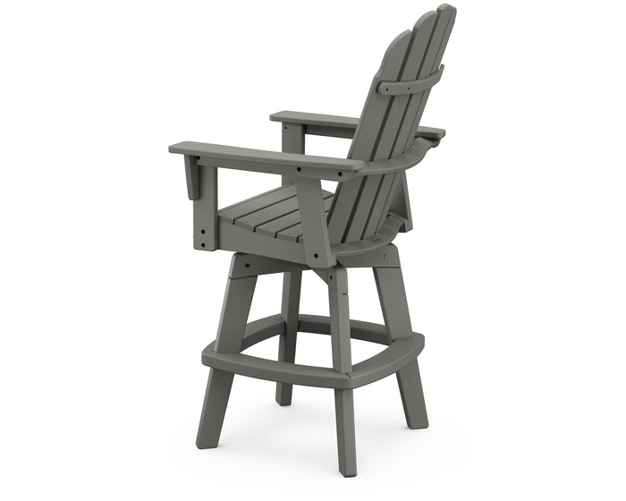 Vineyard Curveback Adirondack Swivel Bar Chair
