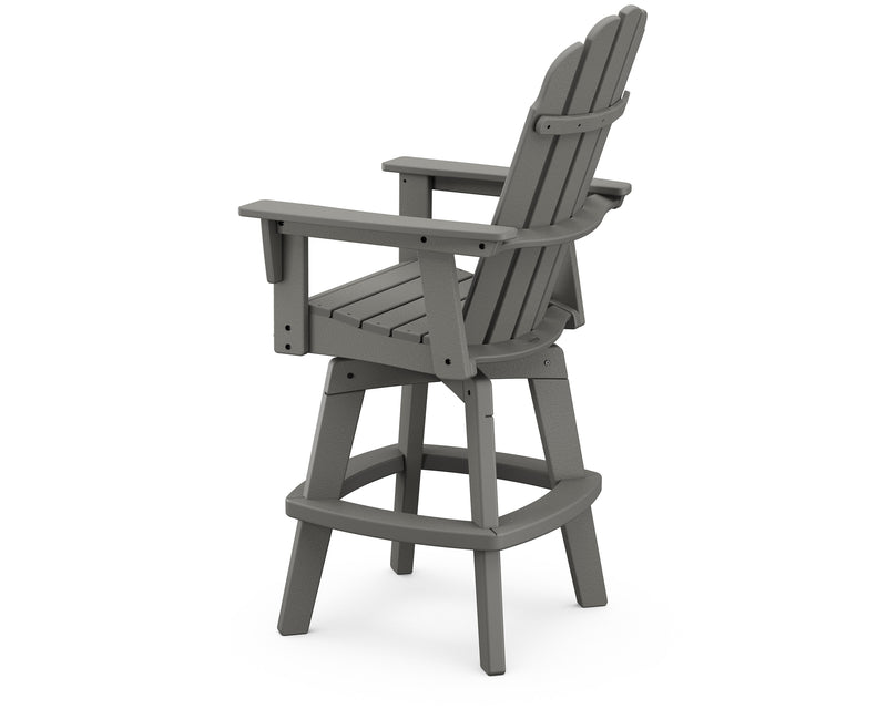 Vineyard Curveback Adirondack Swivel Bar Chair