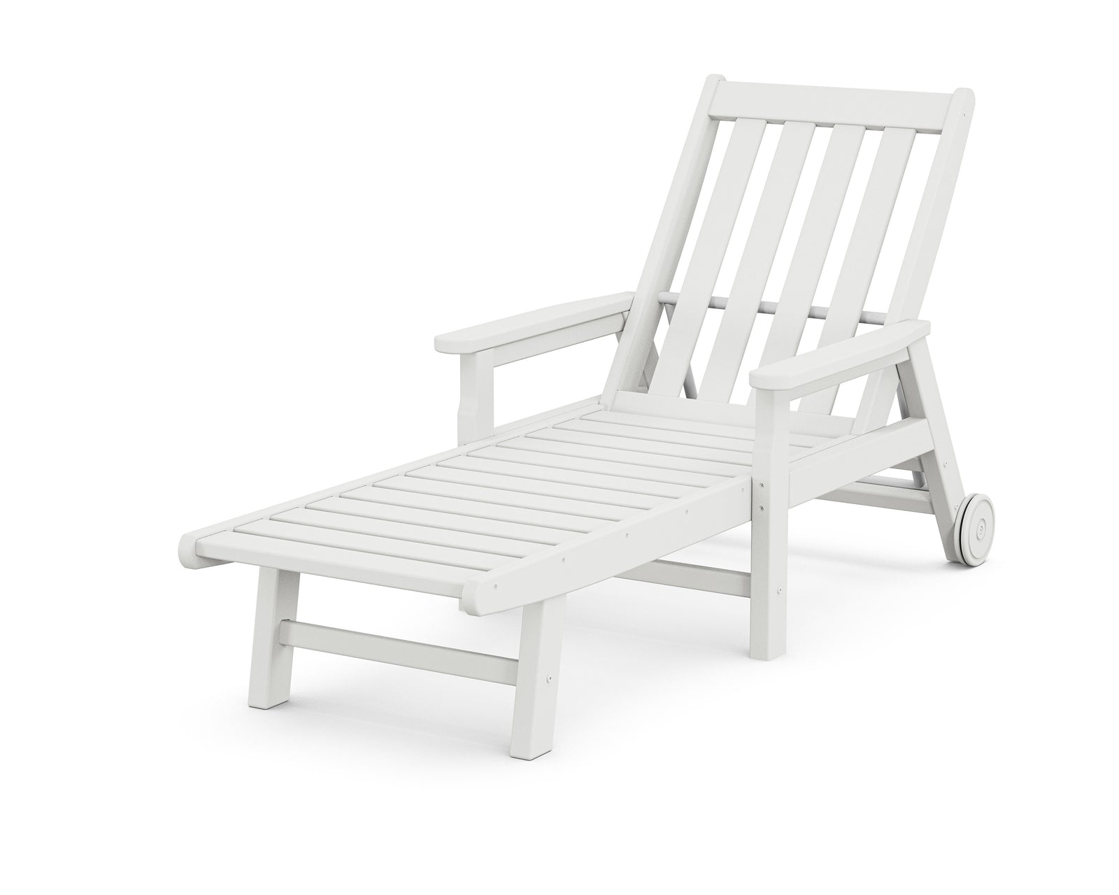 Vineyard Chaise with Arms and Wheels