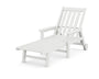 Vineyard Chaise with Arms and Wheels