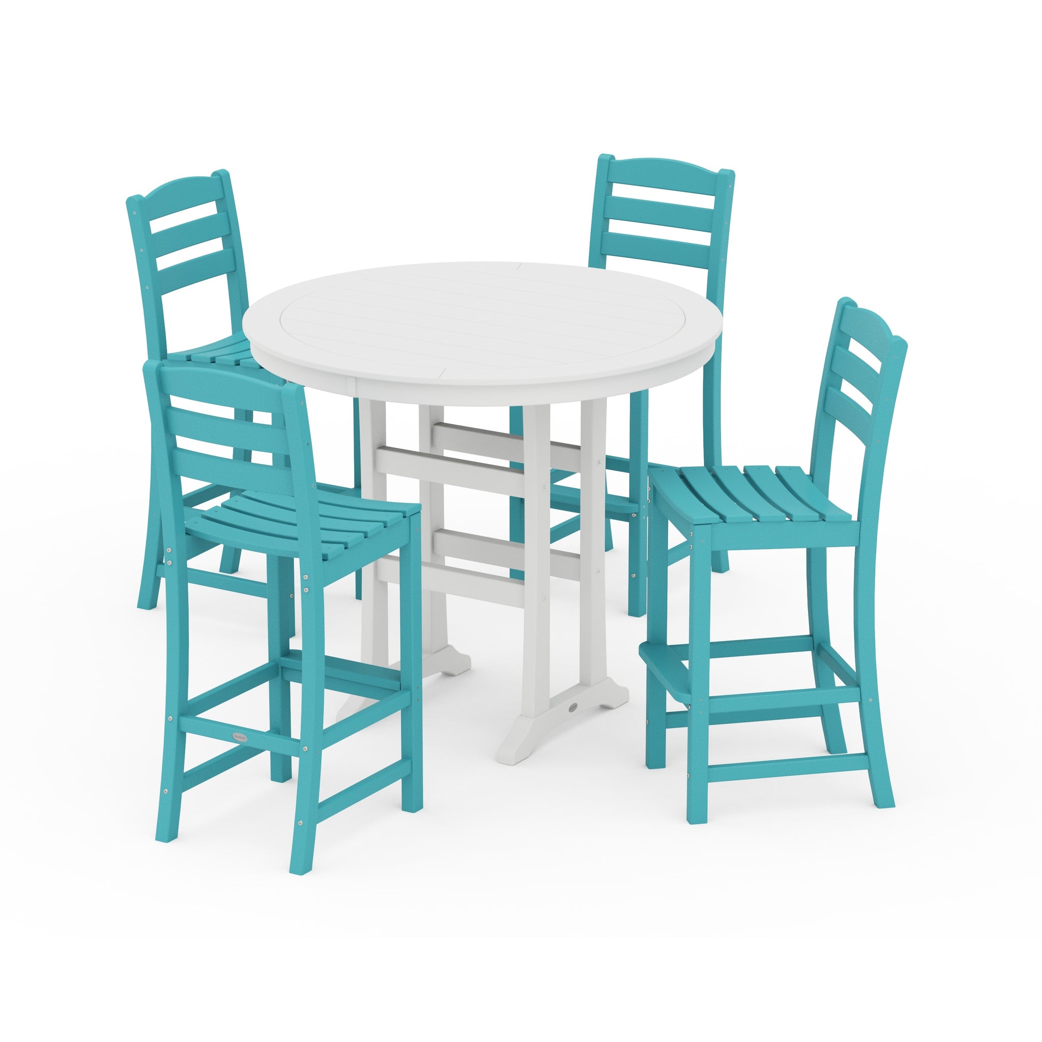 La Casa Café 5-Piece Side Chair Bar Dining Set