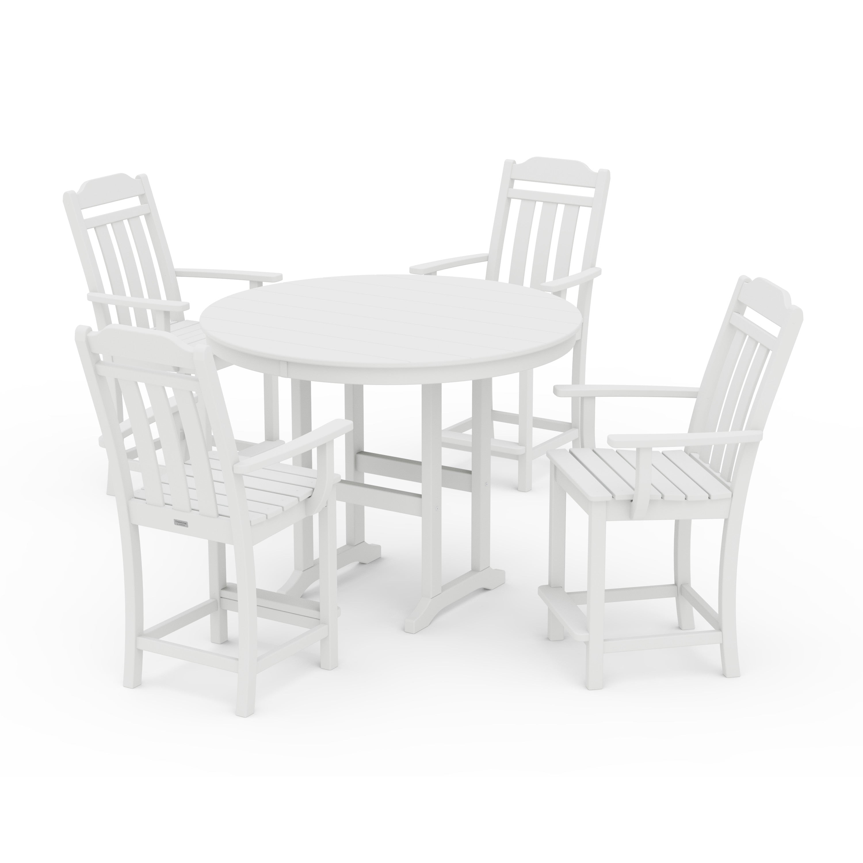 Cottage 5-Piece Round Farmhouse Counter Set