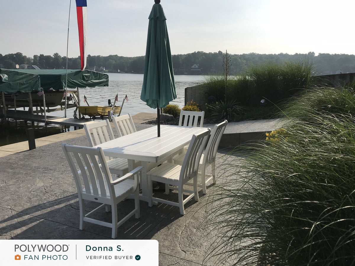 Vineyard 7-Piece Dining Set with Trestle Legs