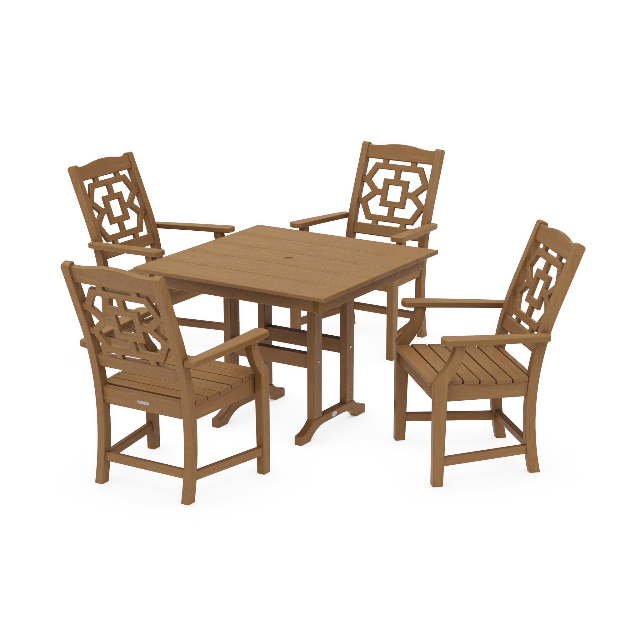 Chinoiserie 5-Piece Farmhouse Dining Set
