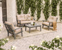Prairie 4-Piece Deep Seating Set with Loveseat