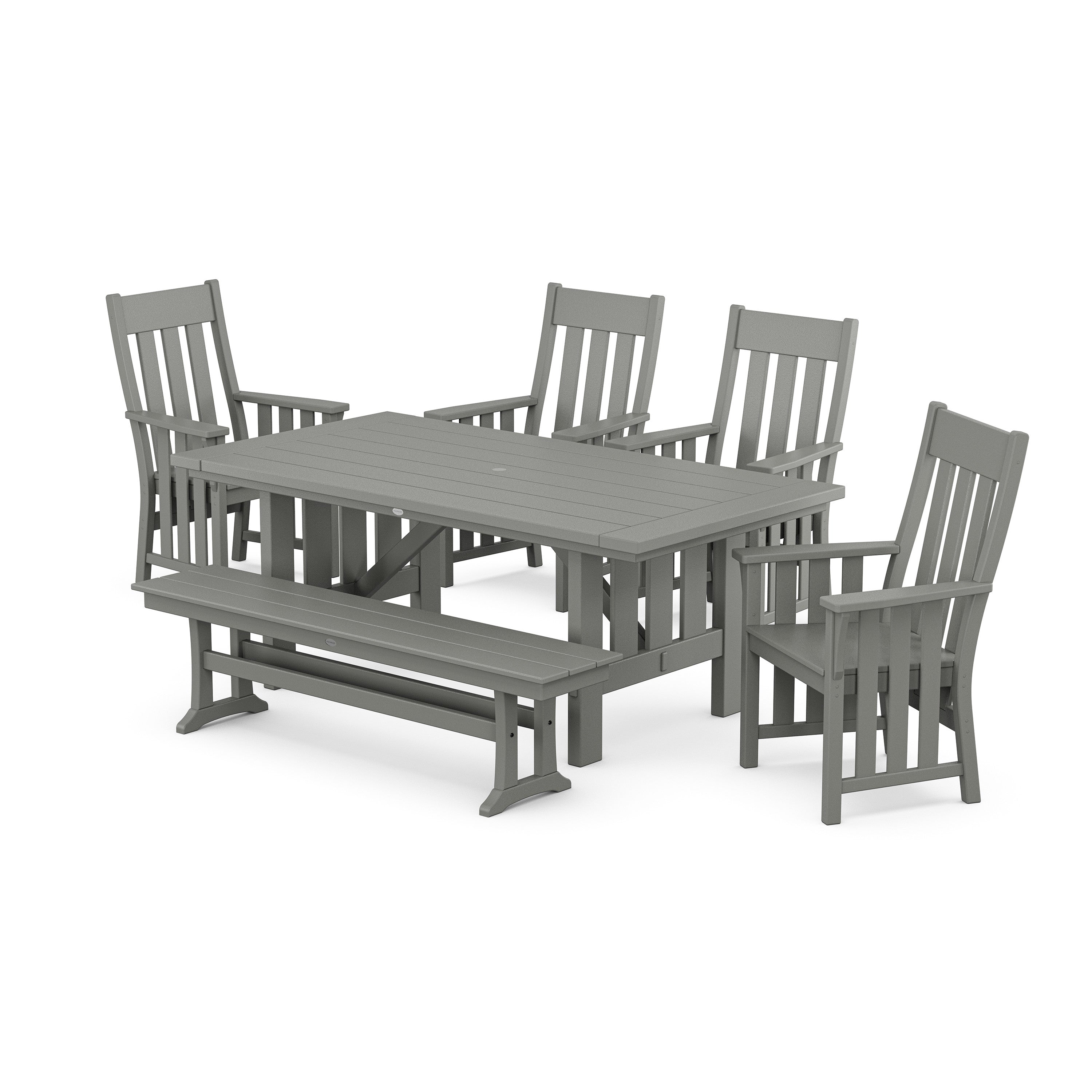 Acadia 6-Piece Dining Set with Bench