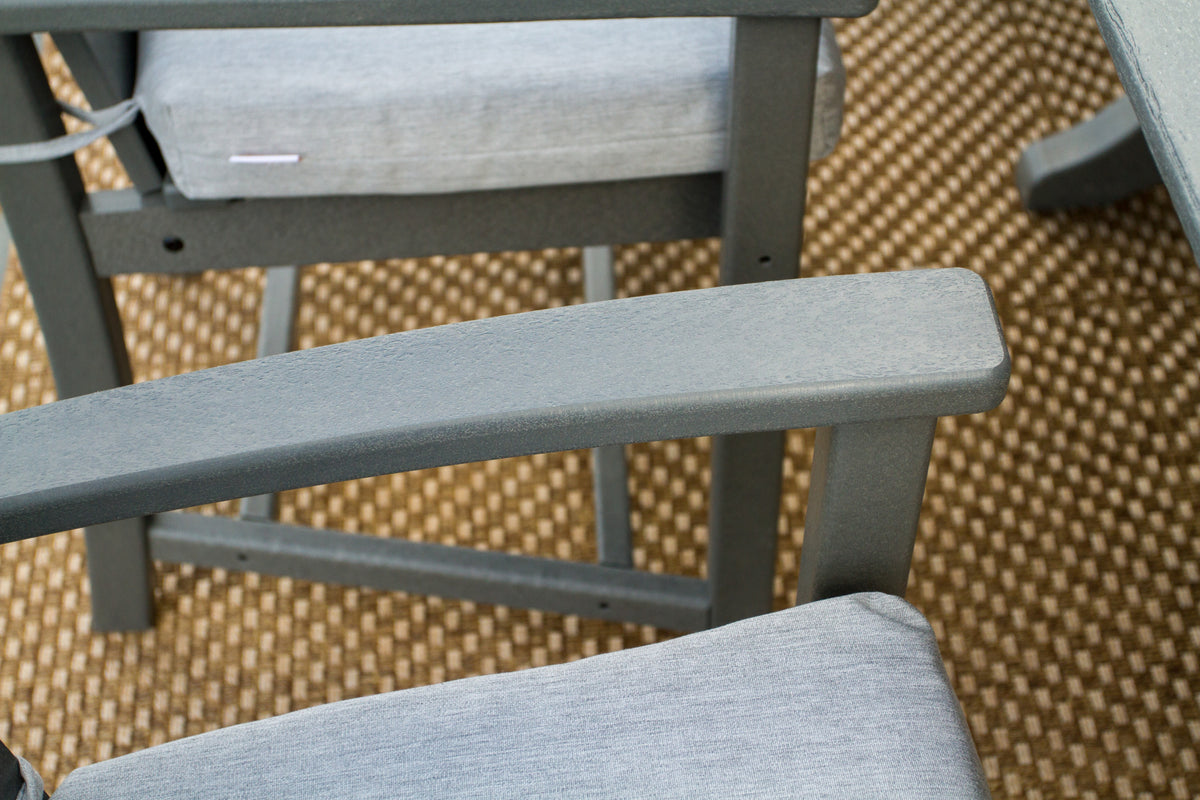 Modern Adirondack 7-Piece Farmhouse Dining Set with Trestle Legs