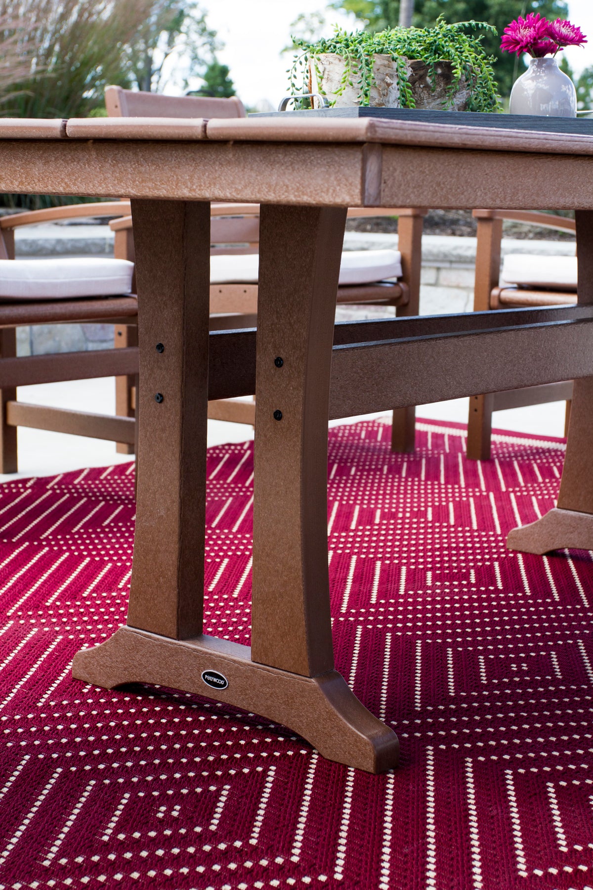 Farmhouse Trestle 37" x 72" Dining Table