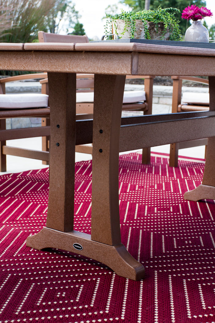 Farmhouse Trestle 37" x 72" Dining Table