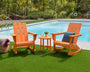 Modern 3-Piece Adirondack Rocking Chair Set