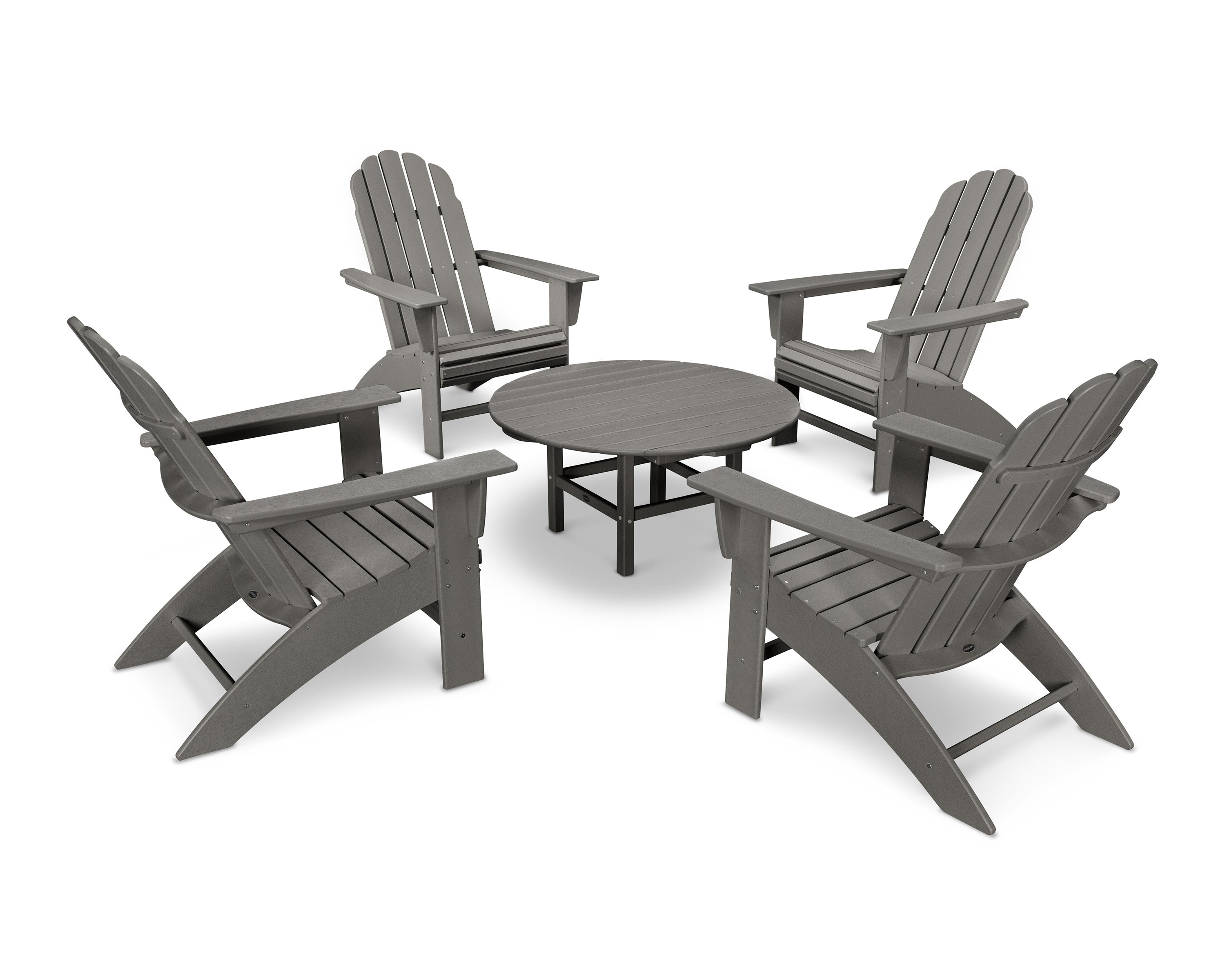Vineyard 5-Piece Oversized Adirondack Set