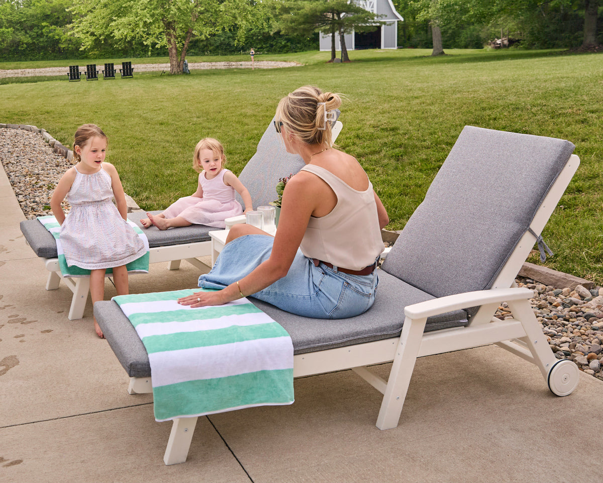 Sling Polywood Coastal Chaise Coastal Chaise With Wheels