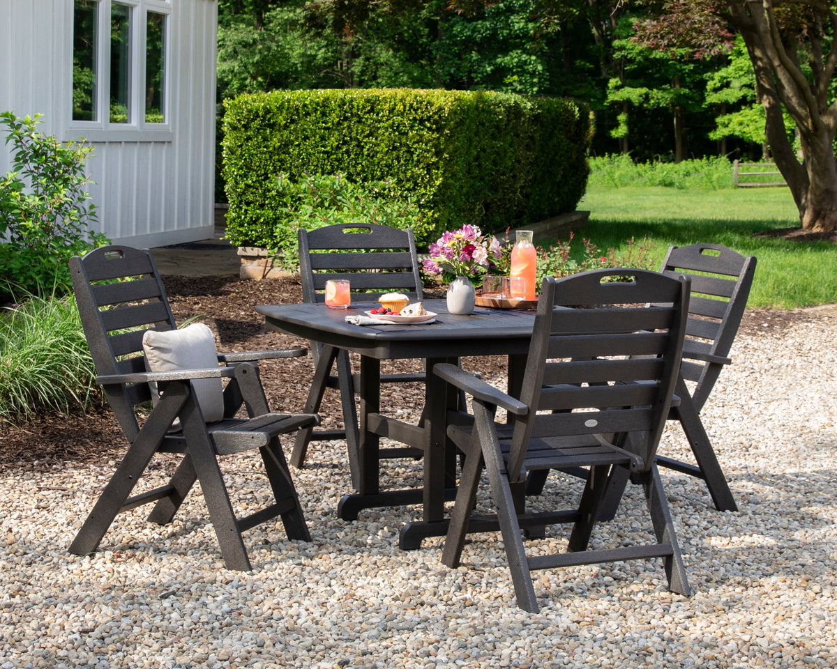 Nautical Highback Chair 5-Piece Dining Set