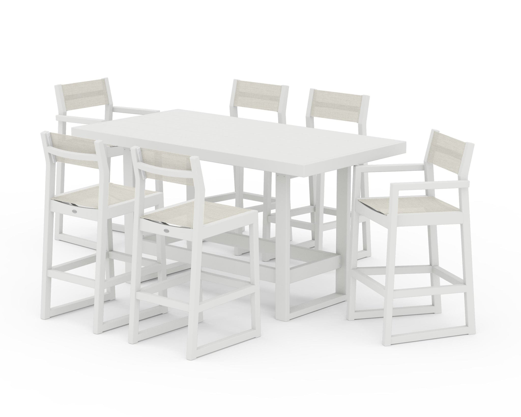EDGE Sling 7-Piece Bar Table Set