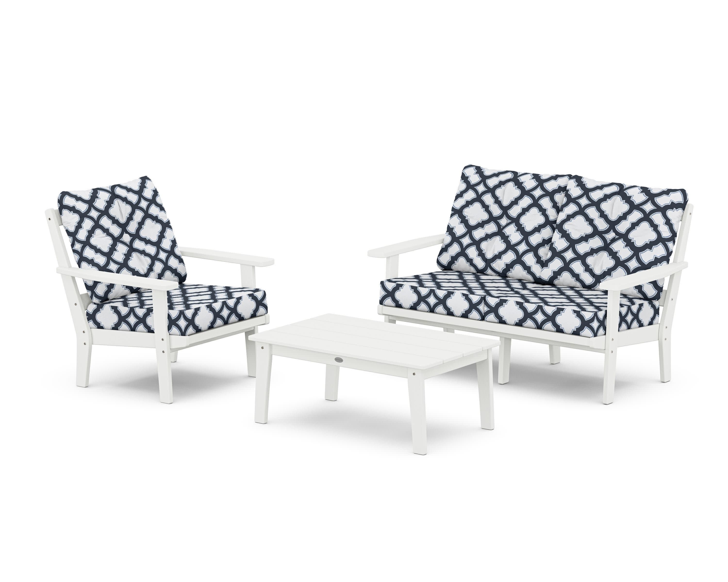Prairie 3-Piece Deep Seating Set with Loveseat