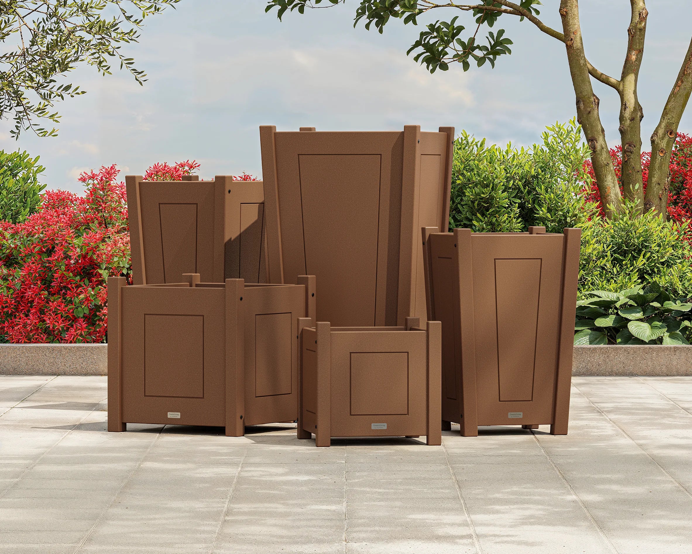 Country Living Large Tapered Square Tall Planter Box