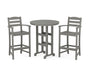 La Casa Café 3-Piece Round Farmhouse Bar Set