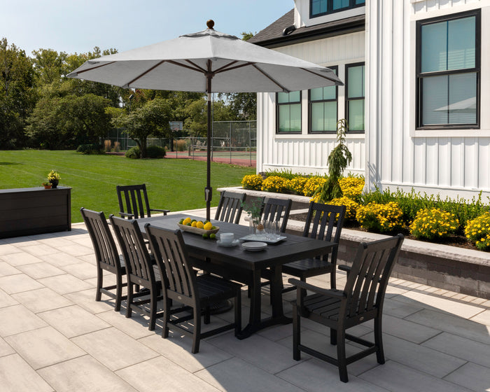 Vineyard 9-Piece Farmhouse Dining Set with Trestle Legs